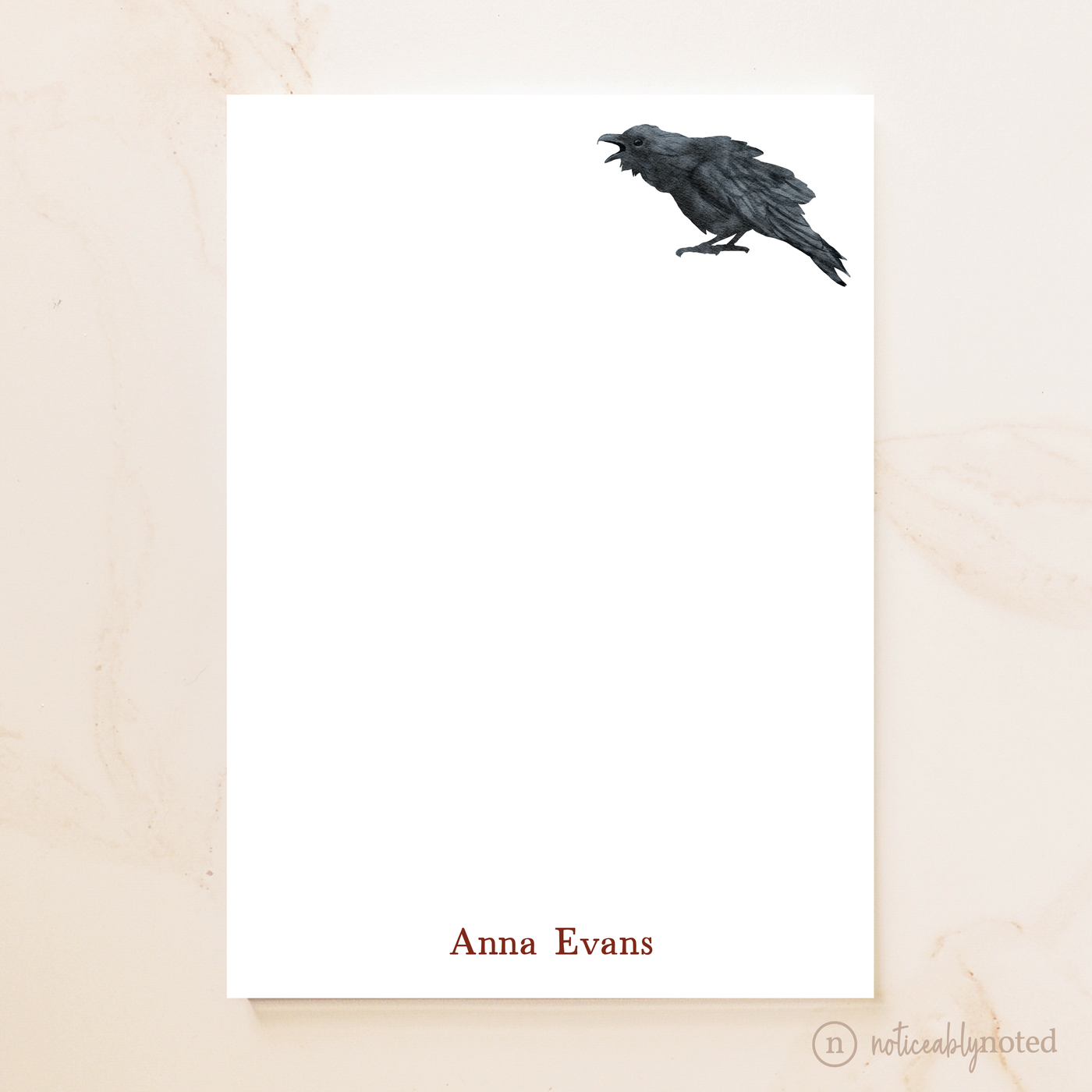 Raven Personalized Notepad