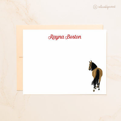 Red Dun Horse Flat Cards (#27)