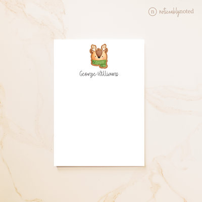 Reindeer Cookie Personalized Notepad