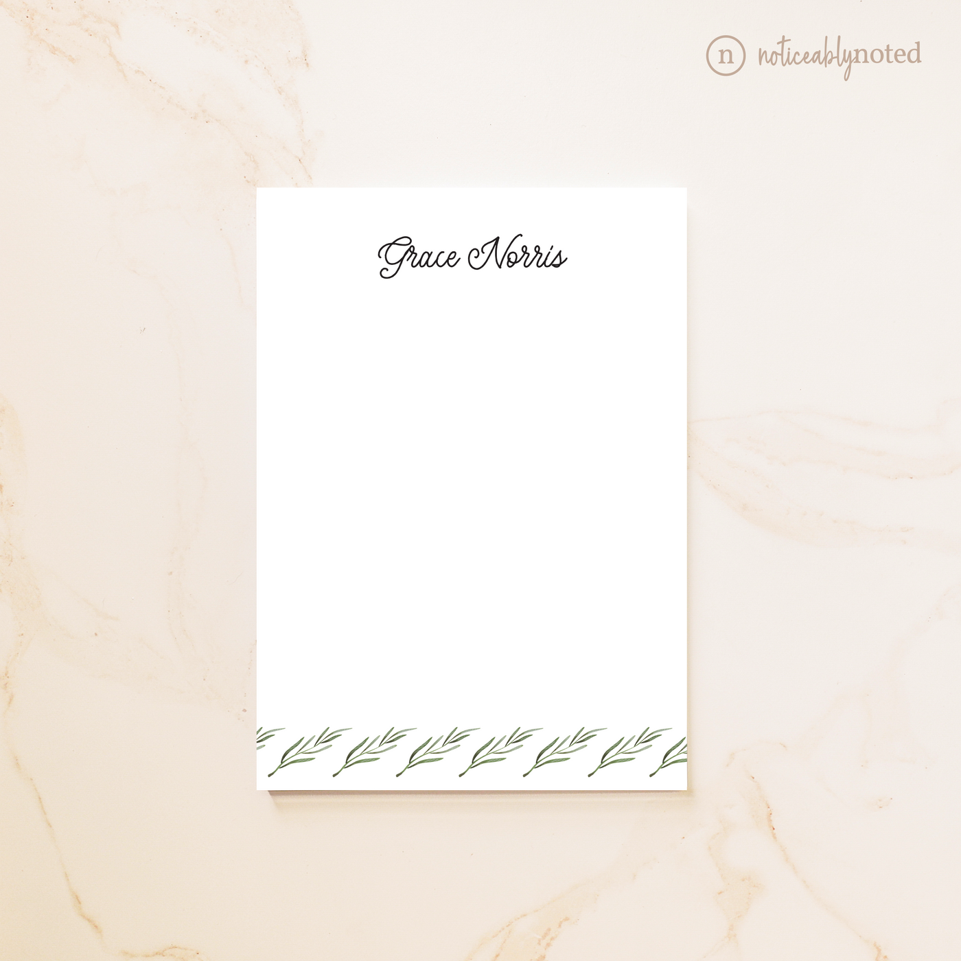 Rosemary Personalized Notepad