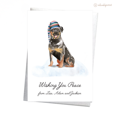 Rottweiler Dog Christmas Card | Noticeably Noted