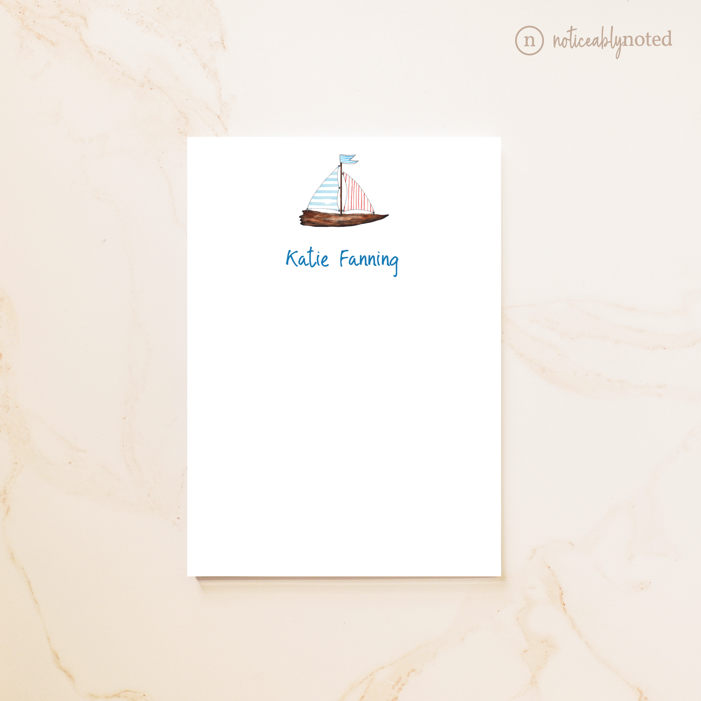 Sailboat Personalized Notepad