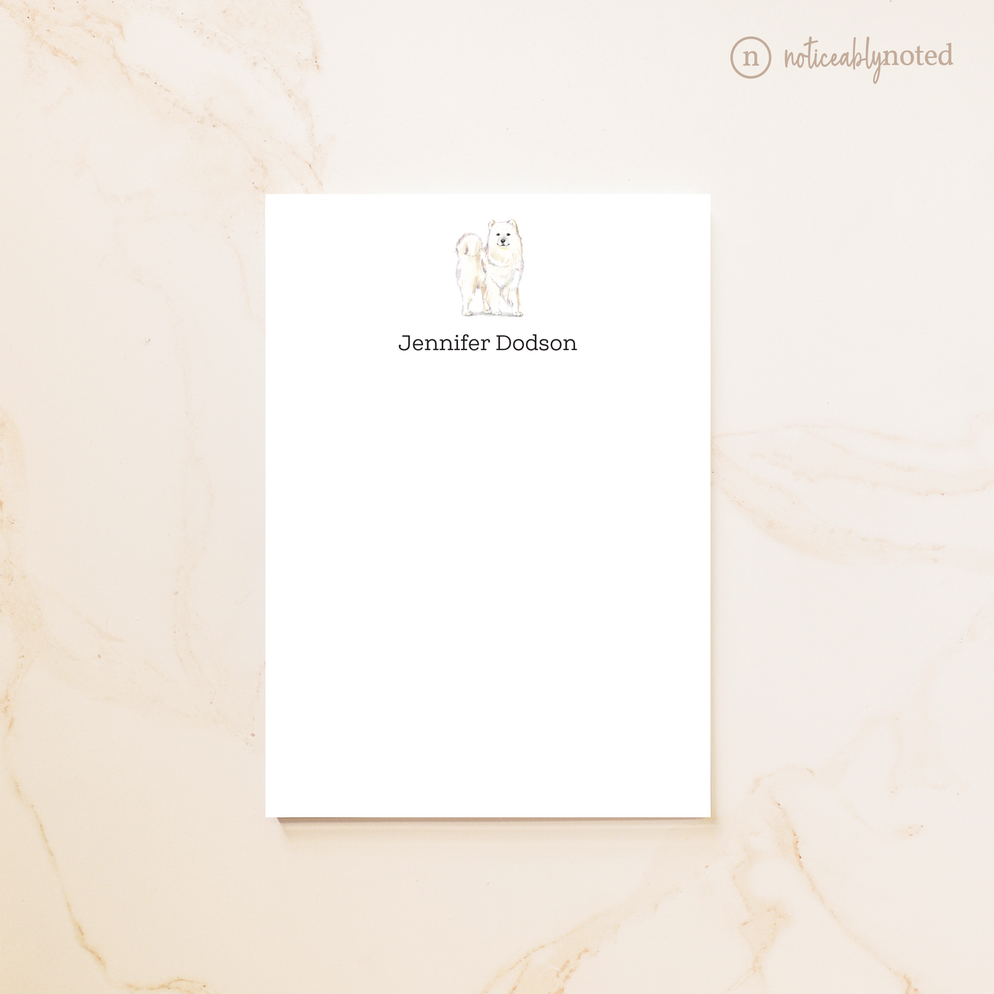 Samoyed Dog Notepad