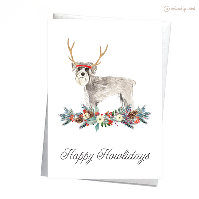 Schnauzer Dog Christmas Card | Noticeably Noted