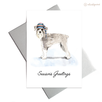 Schnauzer Dog Holiday Card | Noticeably Noted
