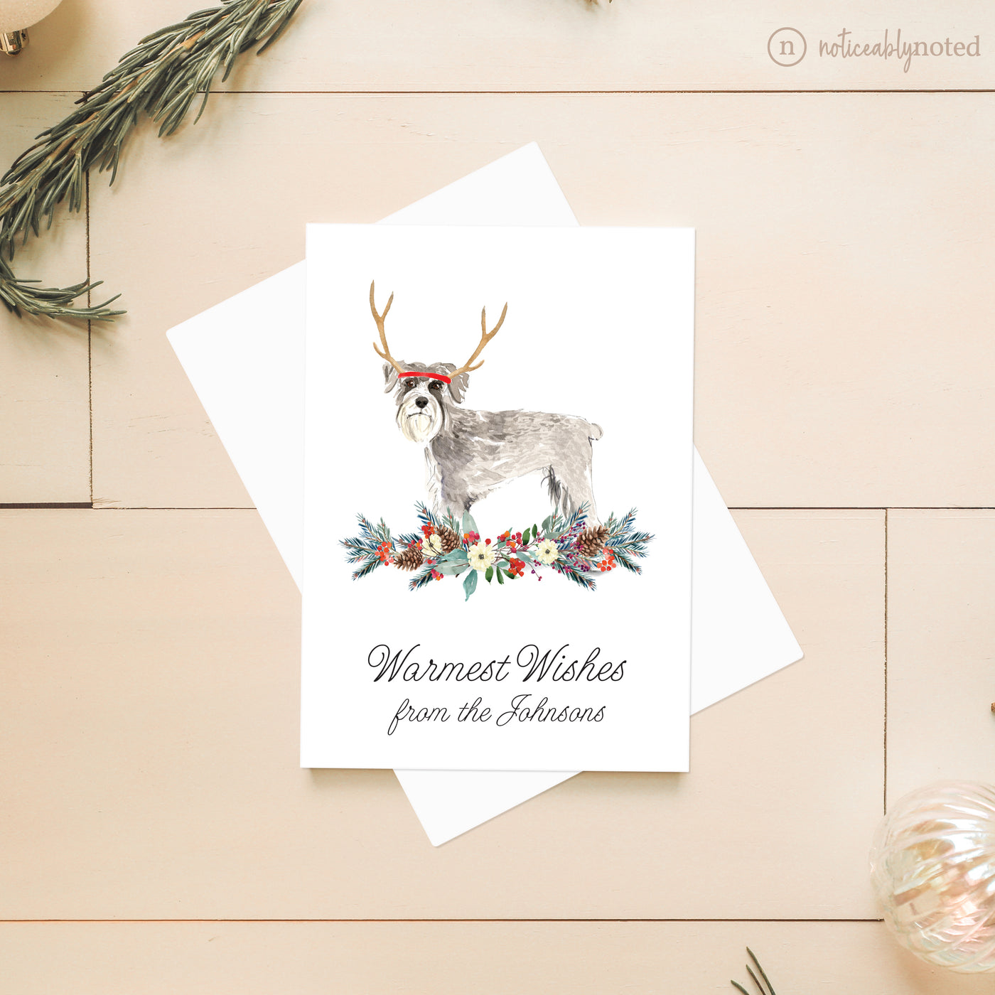 Schnauzer Dog Christmas Cards | Noticeably Noted