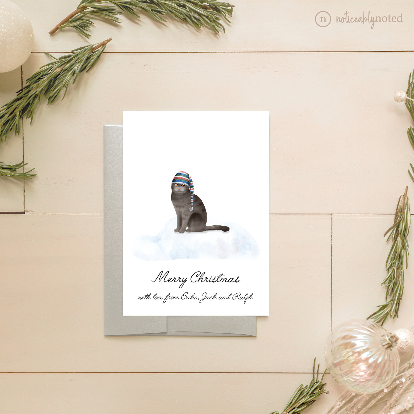 Scottish Fold Christmas Cards | Noticeably Noted