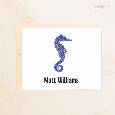 Seahorse Personalized Folded Cards