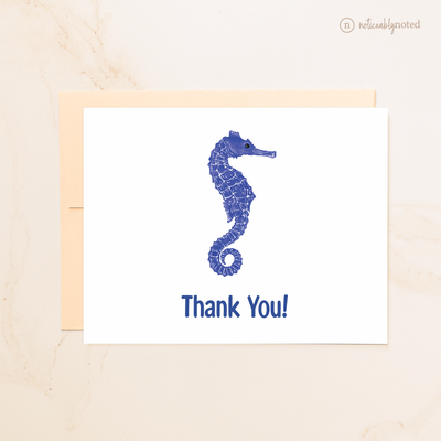 Seahorse Folded Thank You Cards | Noticeably Noted
