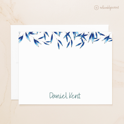 Sea Leaves Personalized Flat Cards