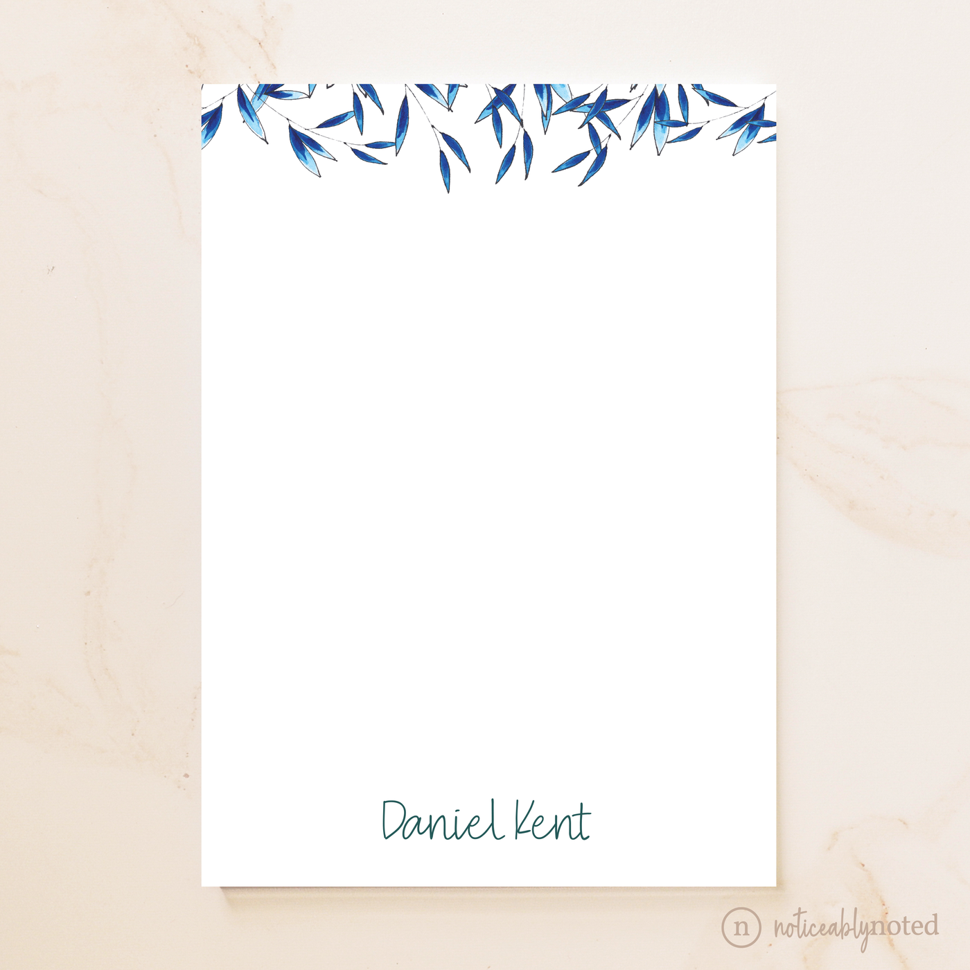 Sea Leaves Personalized Notepad