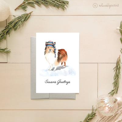 Shetland Sheepdog Holiday Greeting Cards | Noticeably Noted