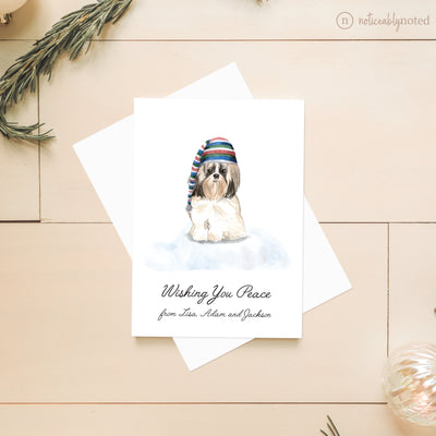 Shih Tzu Holiday Card | Noticeably Noted
