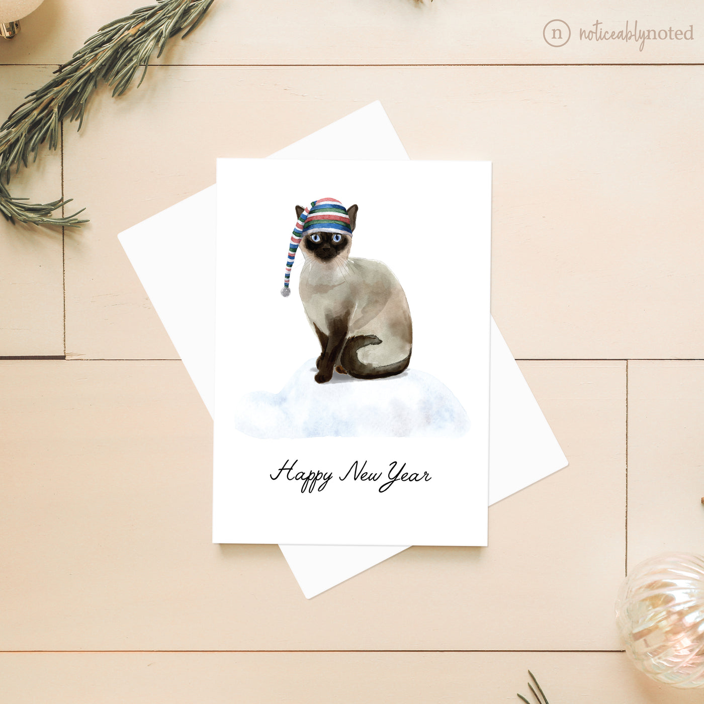 Siamese Holiday Card | Noticeably Noted