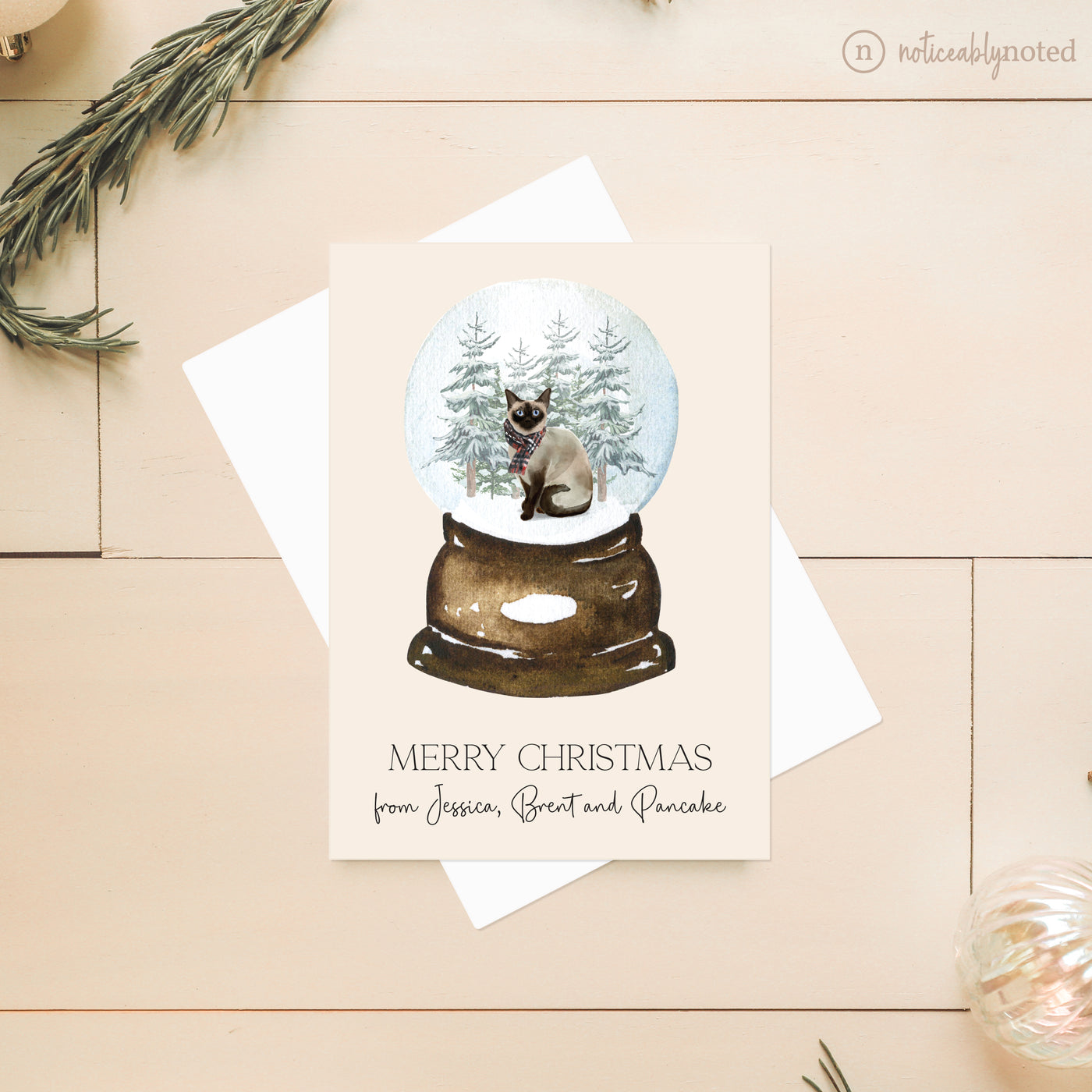Siamese Christmas Card | Noticeably Noted