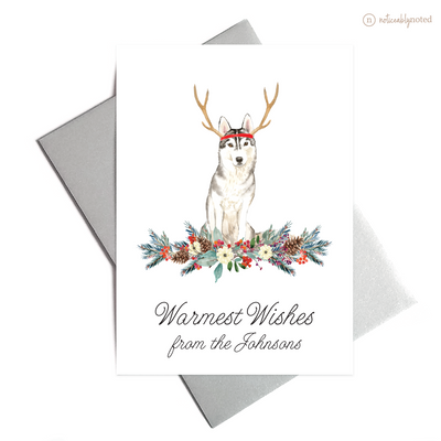 Siberian Husky Holiday Greeting Cards | Noticeably Noted