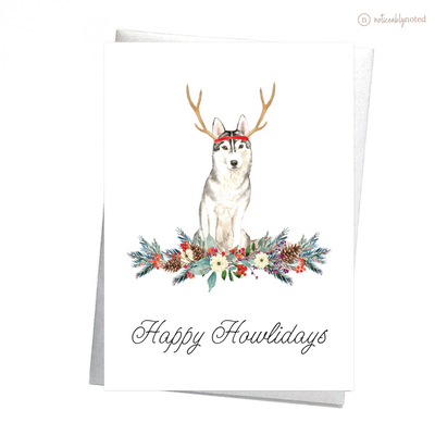 Siberian Husky Christmas Card | Noticeably Noted