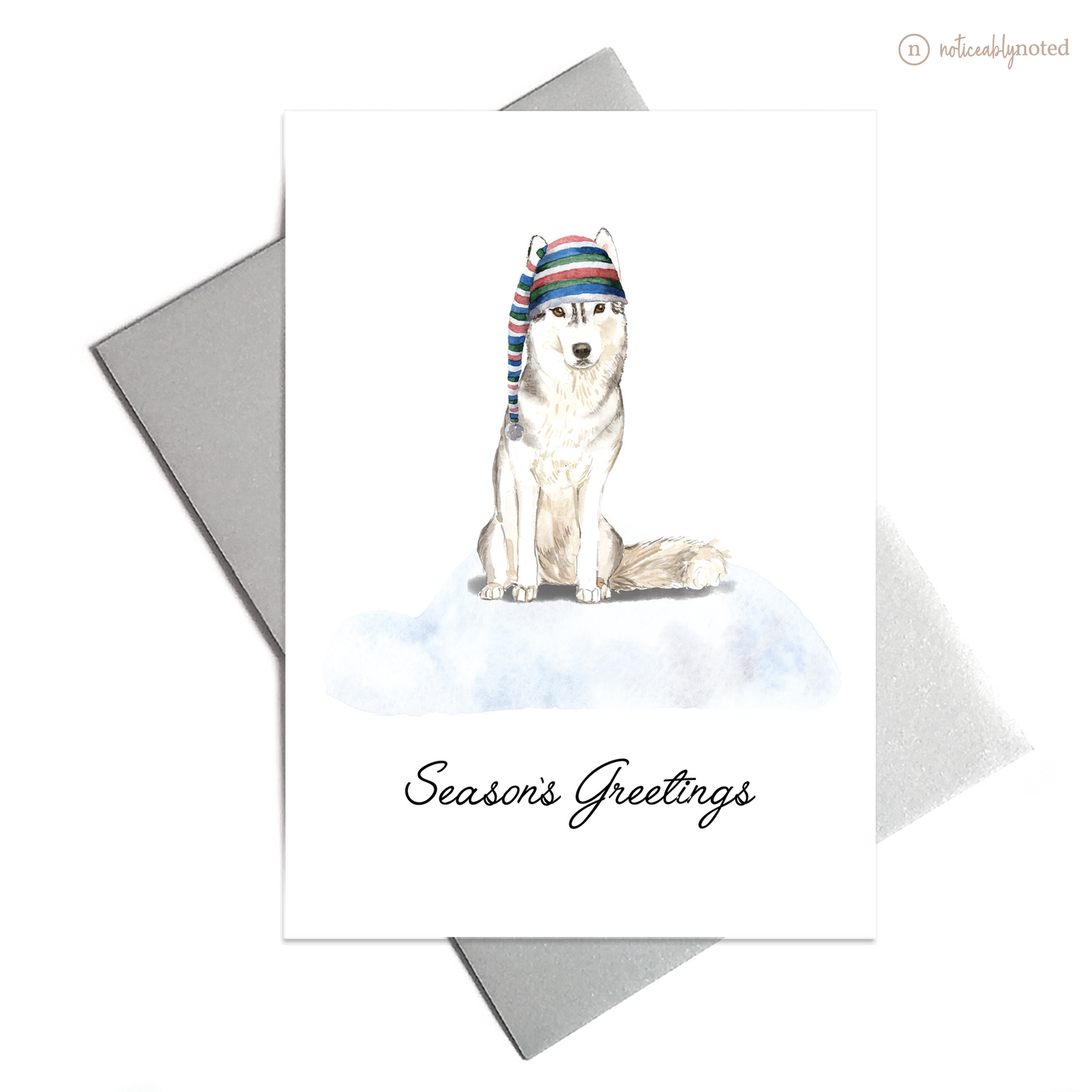 Siberian Husky Christmas Cards | Noticeably Noted