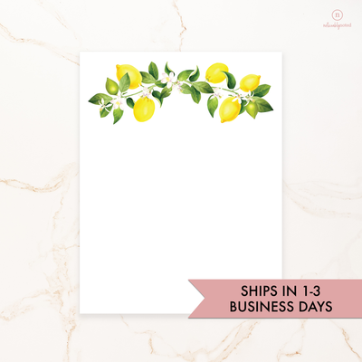 Lemon Notepad - Ships in 1-3 Business Days | Noticeably Noted
