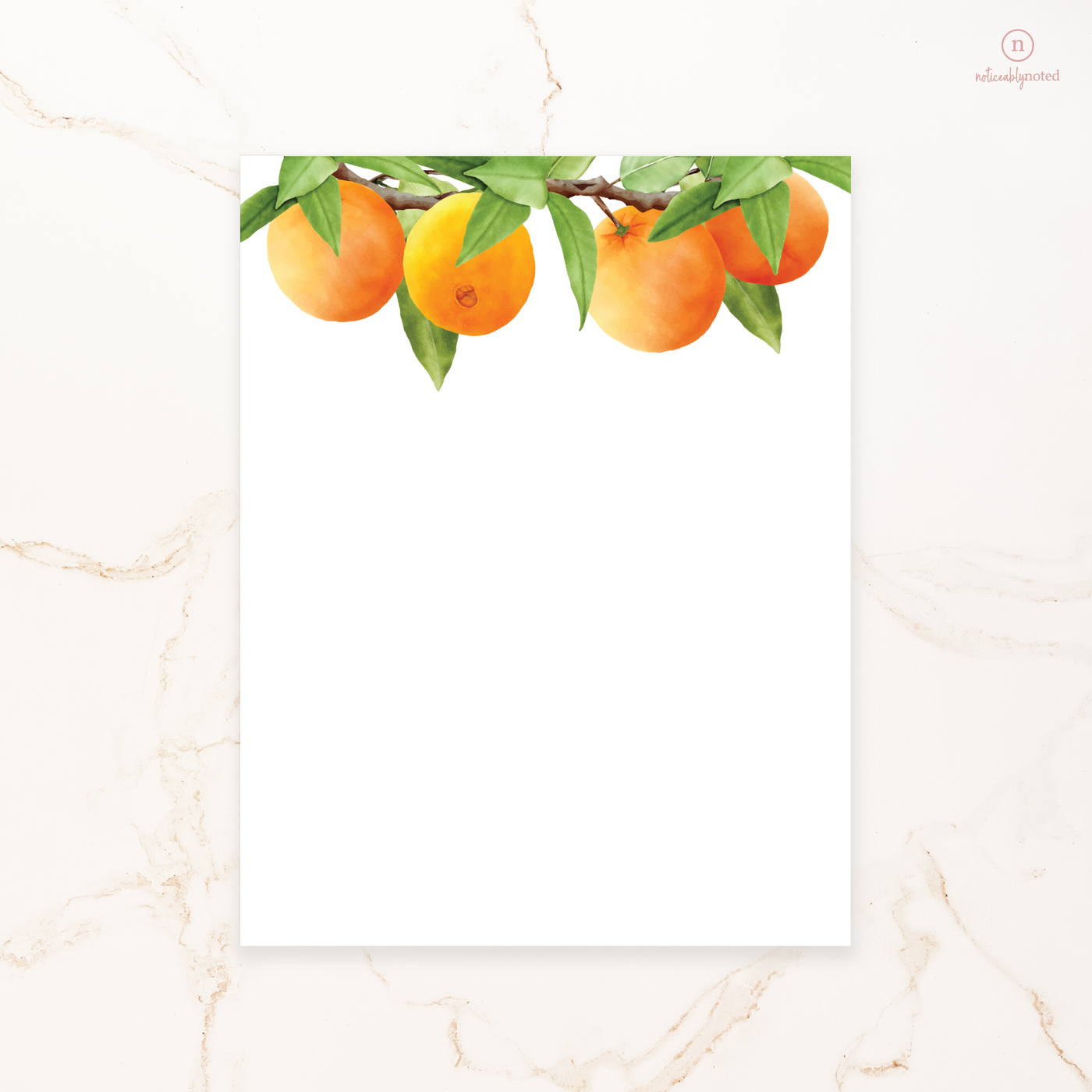 Oranges Notepad | Noticeably Noted