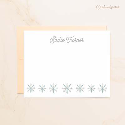 Snowflake Personalized Flat Cards