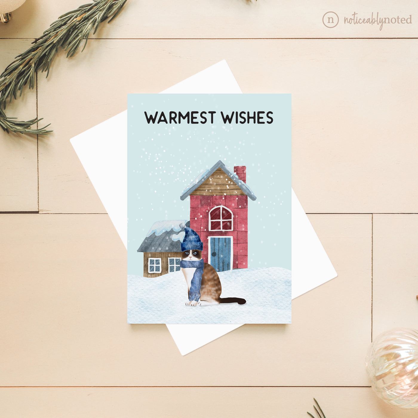 Snowshoe Christmas Card | Noticeably Noted