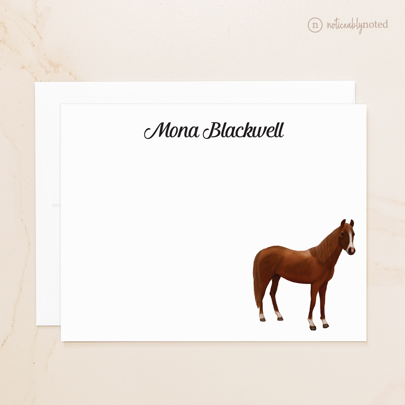 Sorrel Horse Flat Cards (#15) – Noticeably Noted sorrel-horse-flat-cards-15-noticeably-noted