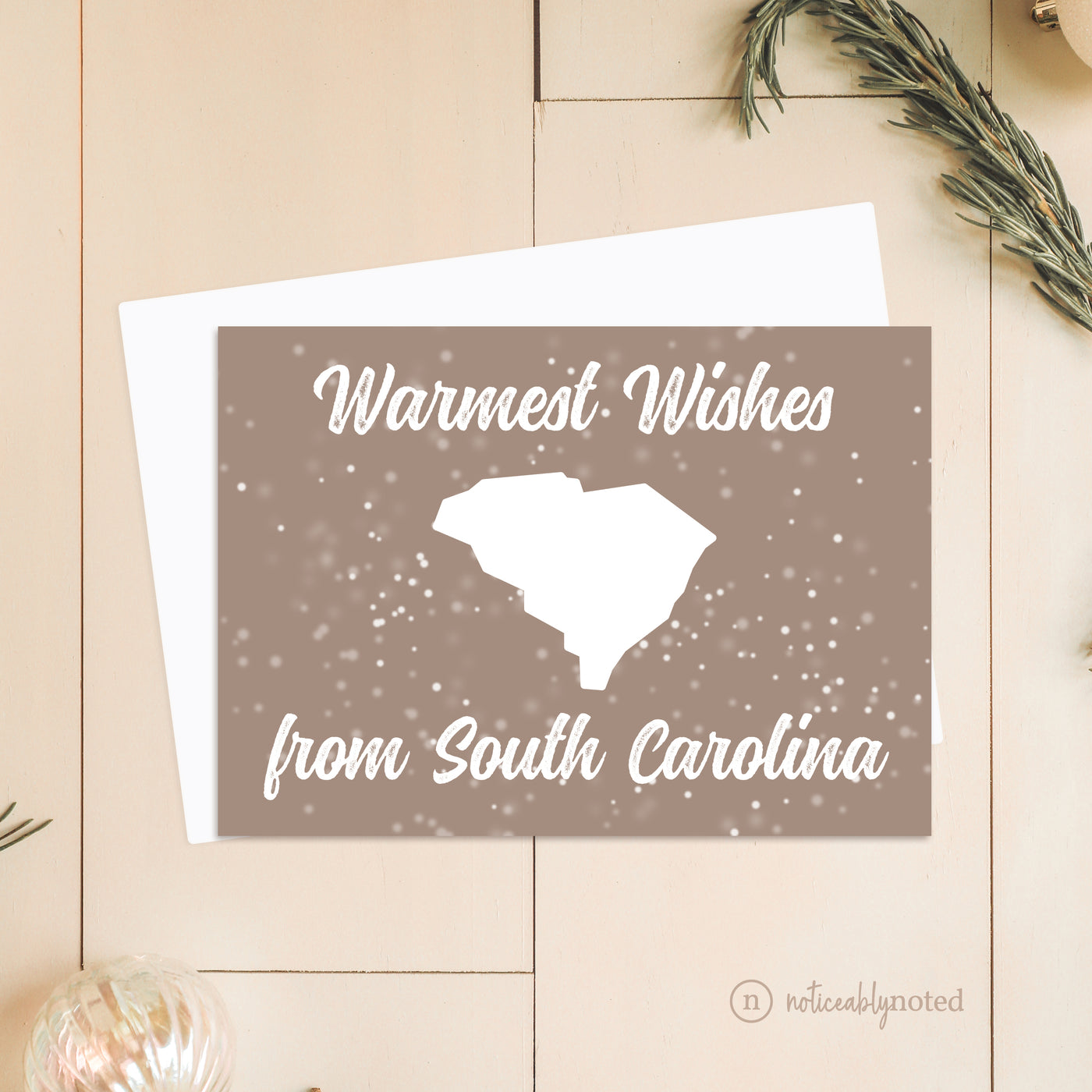 SC Christmas Card | Noticeably Noted