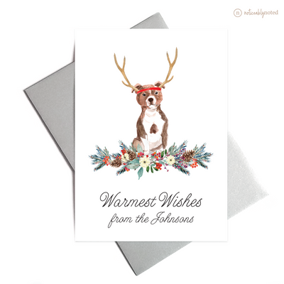 Staffordshire Bull Terrier Holiday Greeting Cards | Noticeably Noted