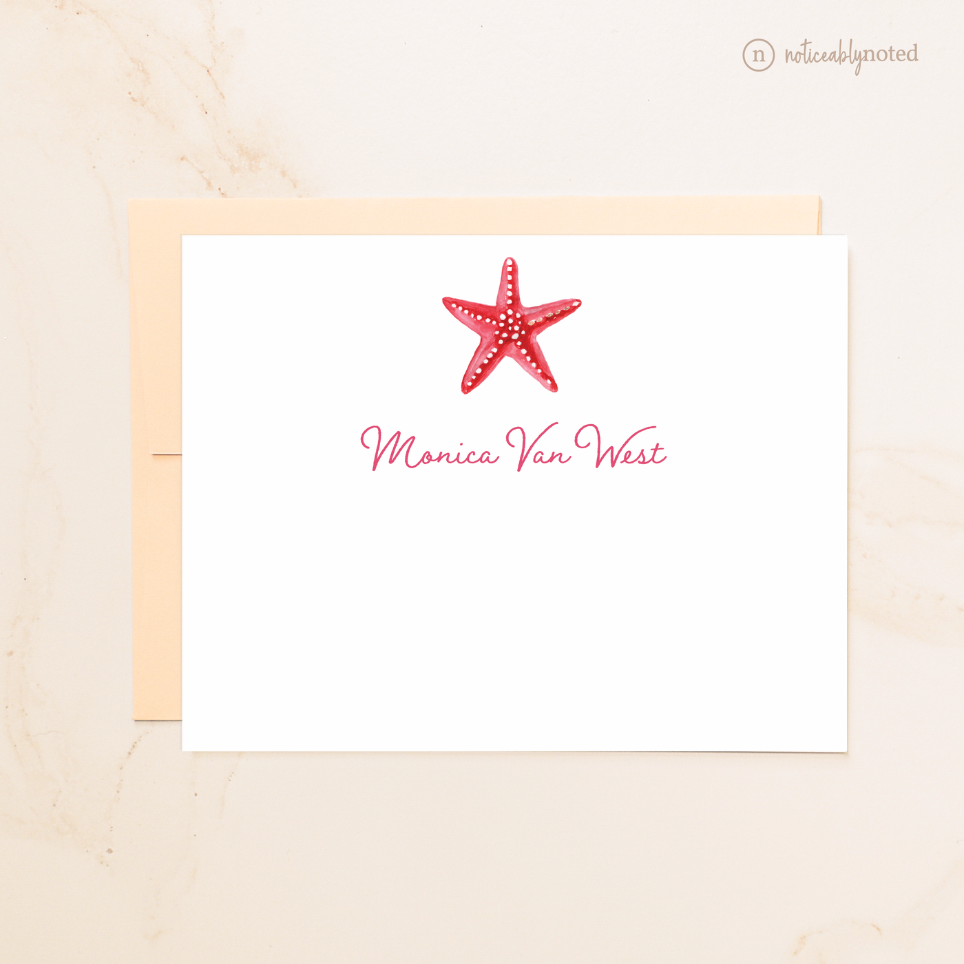 Starfish Personalized Flat Cards