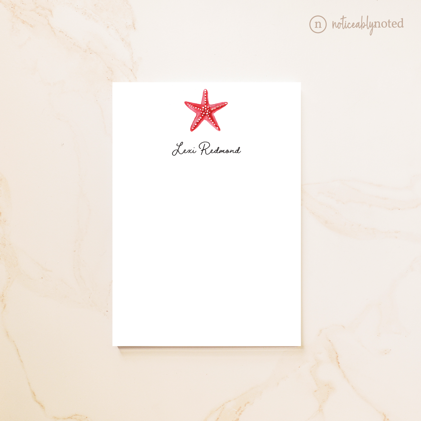 Starfish Personalized Notepad