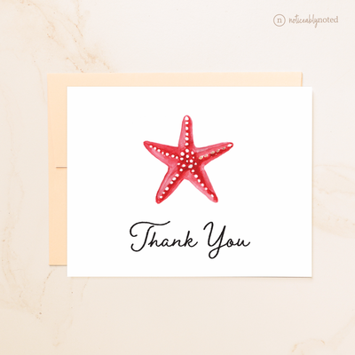 Sea Star Folded Thank You Cards | Noticeably Noted