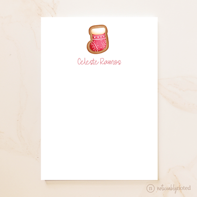 Stocking Cookie Personalized Notepad
