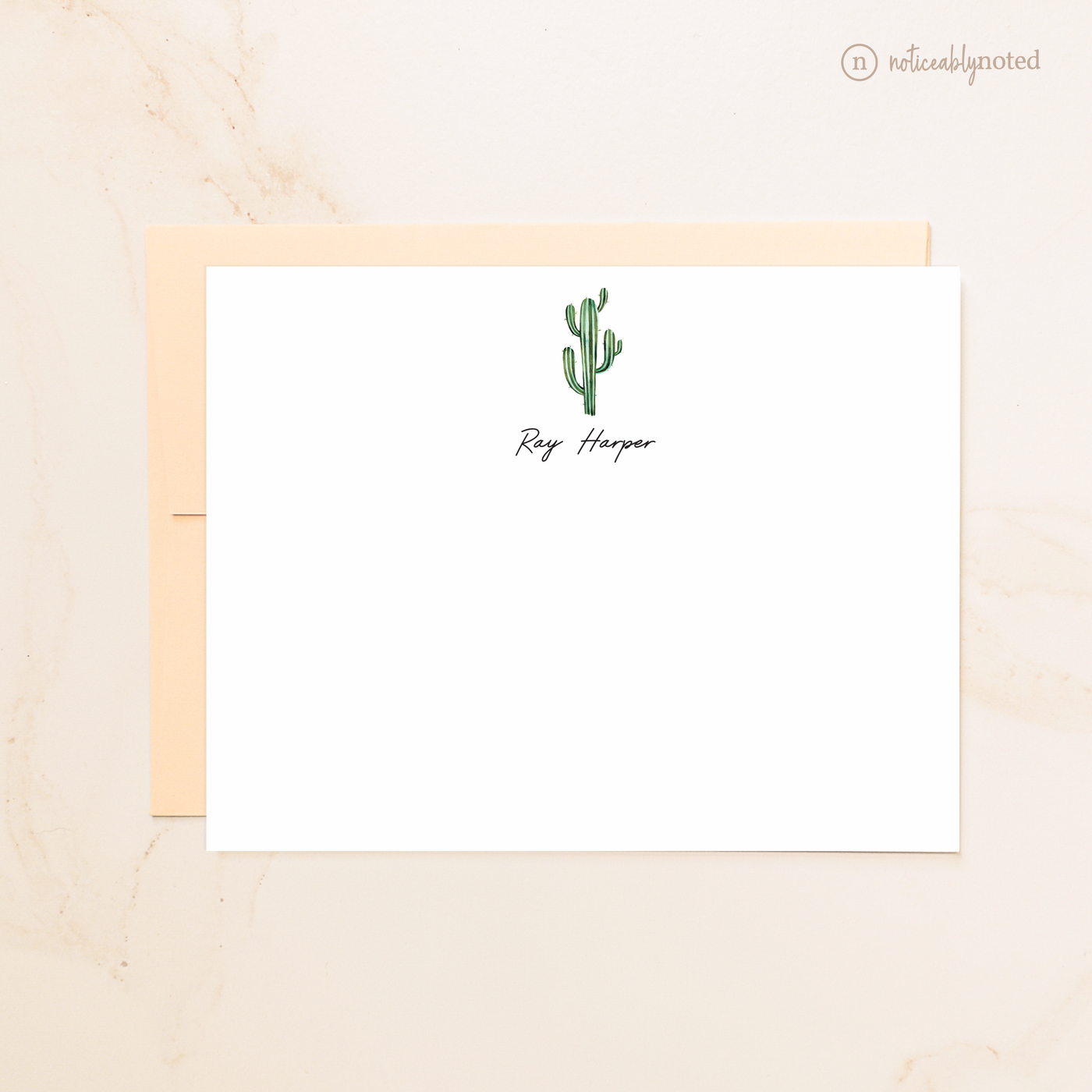 Cactus Personalized Flat Cards