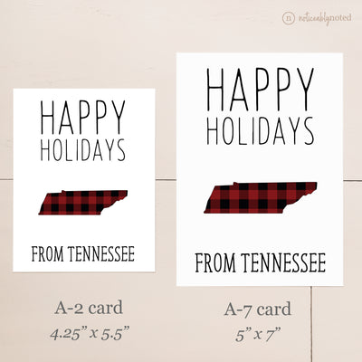 Tennessee Holiday Card - Card Size Comparison | Noticeably Noted