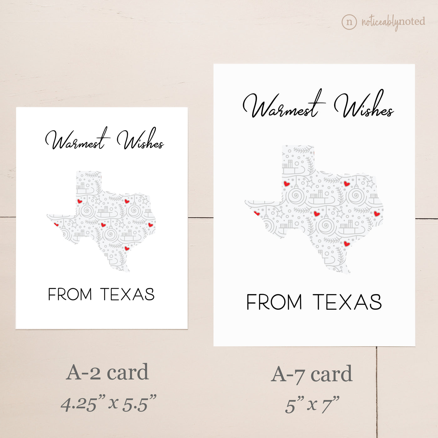 Texas Christmas Card - Card Comparison | Noticeably Noted