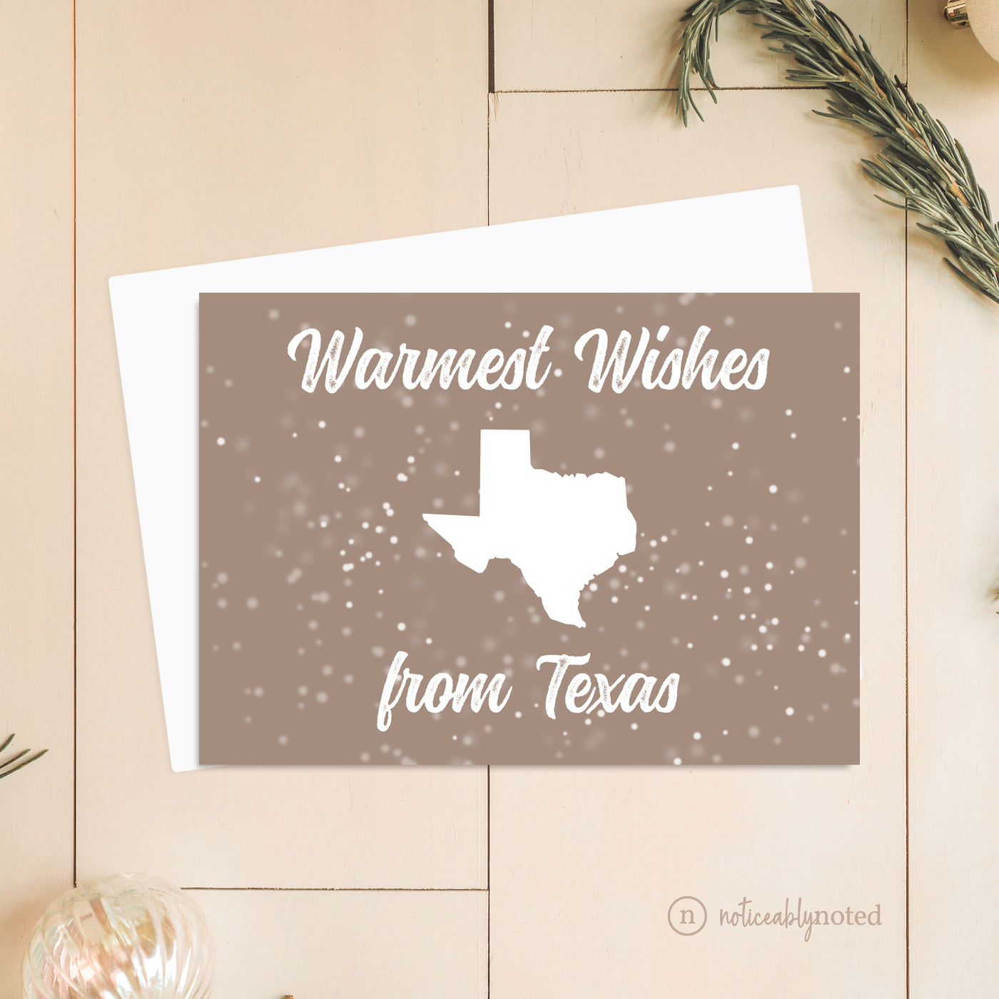 TX Christmas Card | Noticeably Noted