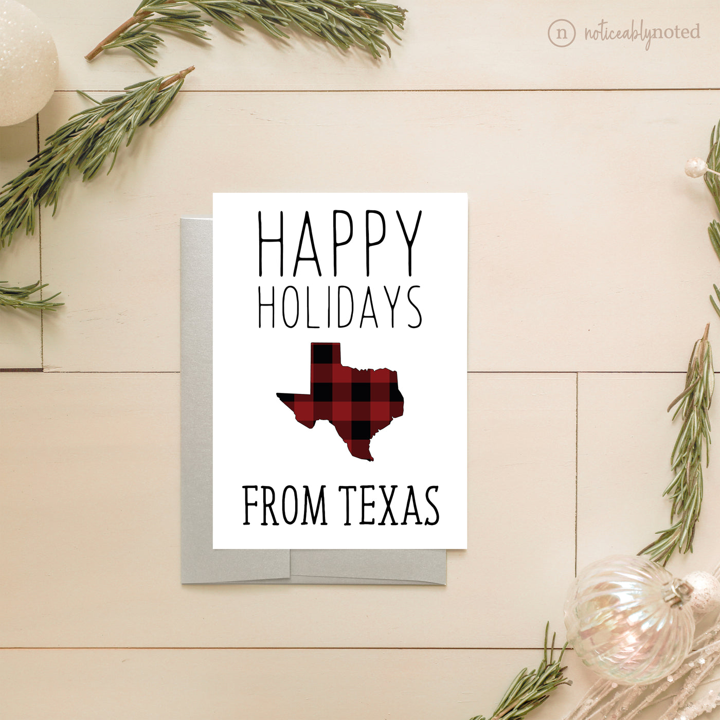 Texas Holiday Card - Happy Holidays | Noticeably Noted
