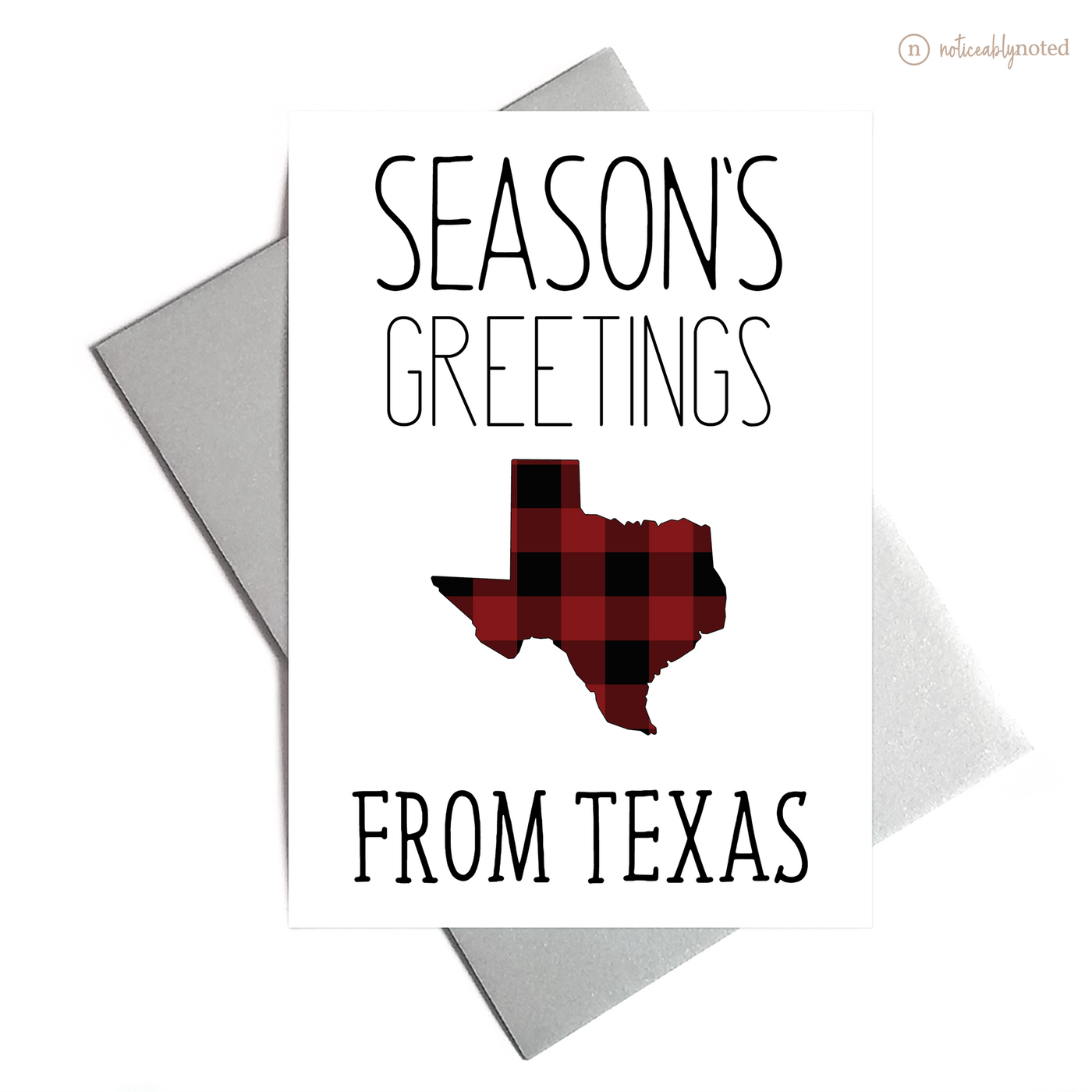 Texas Holiday Card - Season's Greetings | Noticeably Noted