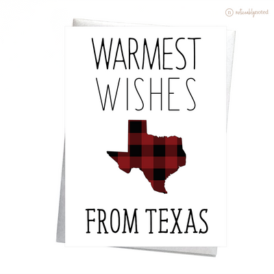 Texas Holiday Card - Warmest Wishes | Noticeably Noted