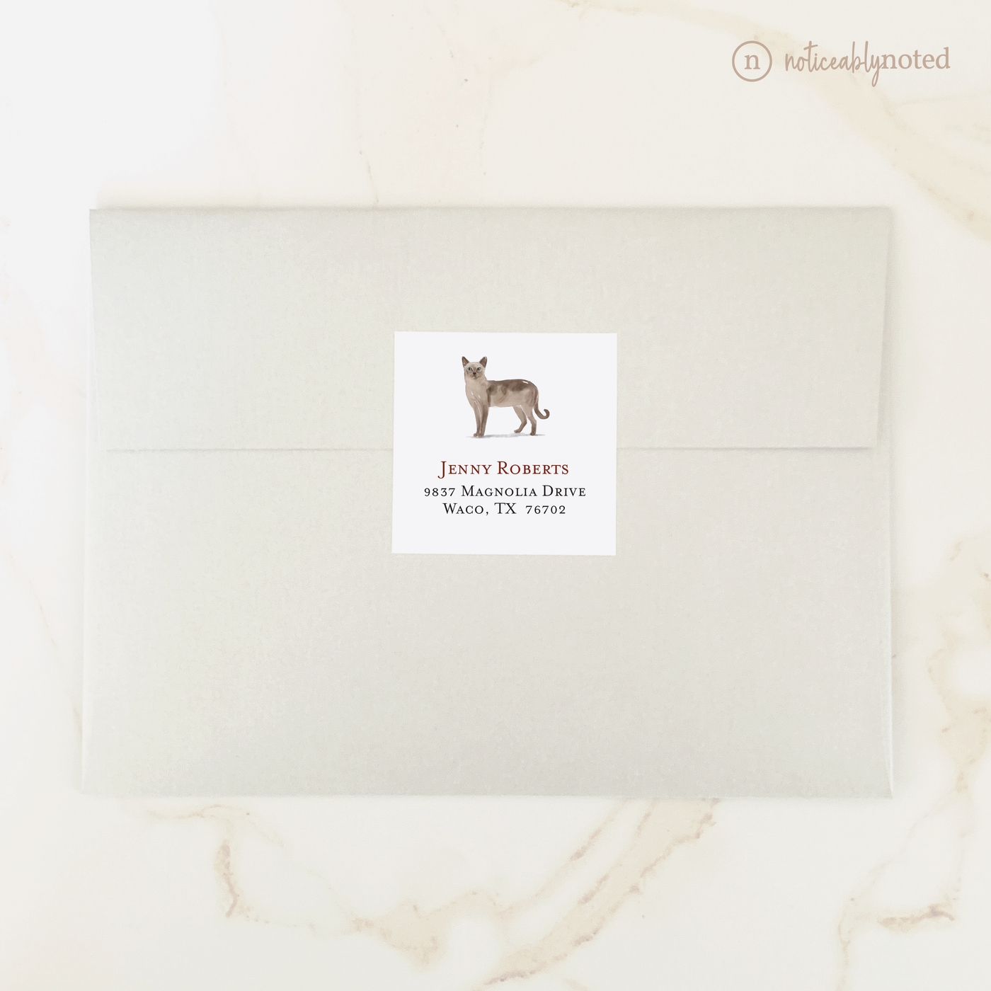 Tonkinese Square Address Labels