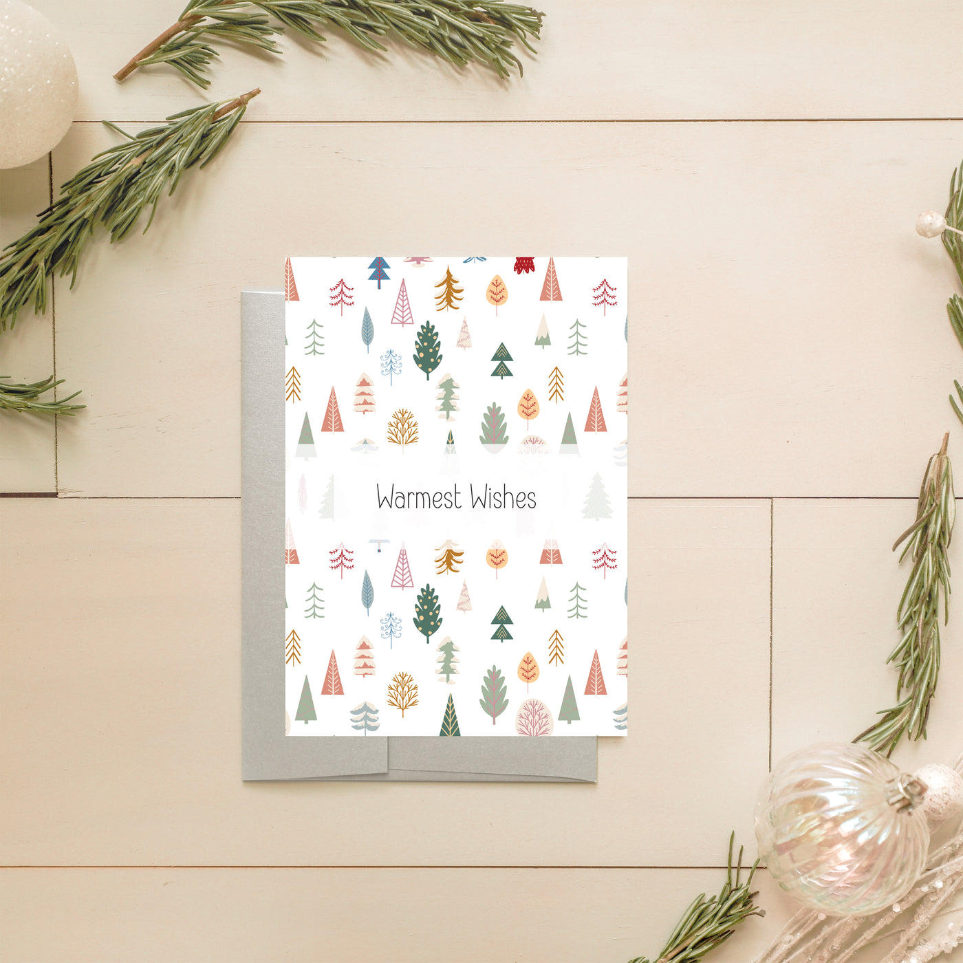 Tiled Trees Christmas Card | Noticeably Noted