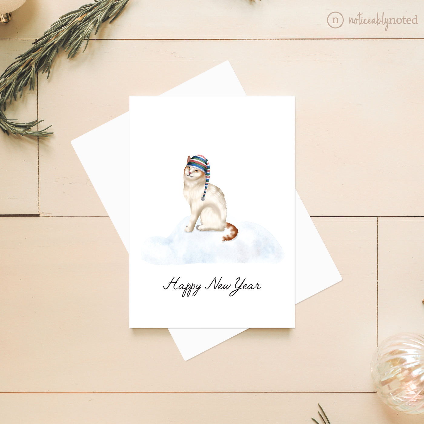 Turkish Van Holiday Card | Noticeably Noted