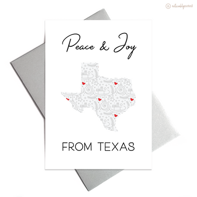 Texas Christmas Card - Peace & Joy | Noticeably Noted