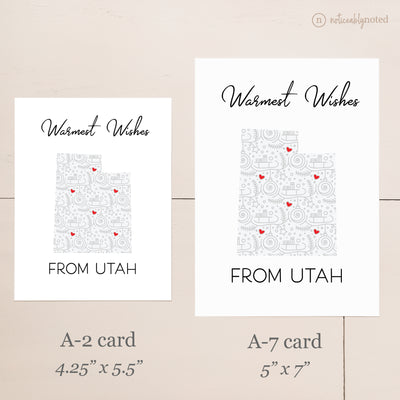 Utah Christmas Card - Card Size Comparison | Noticeably Noted