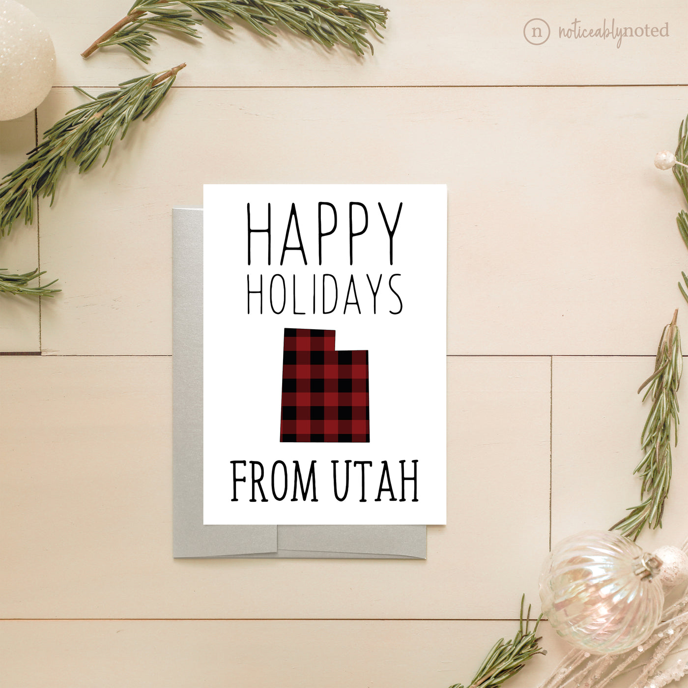 Utah Holiday Card - Happy Holidays | Noticeably Noted