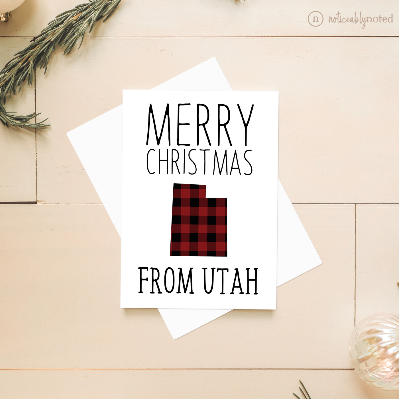 Utah Holiday Card - Merry Christmas | Noticeably Noted