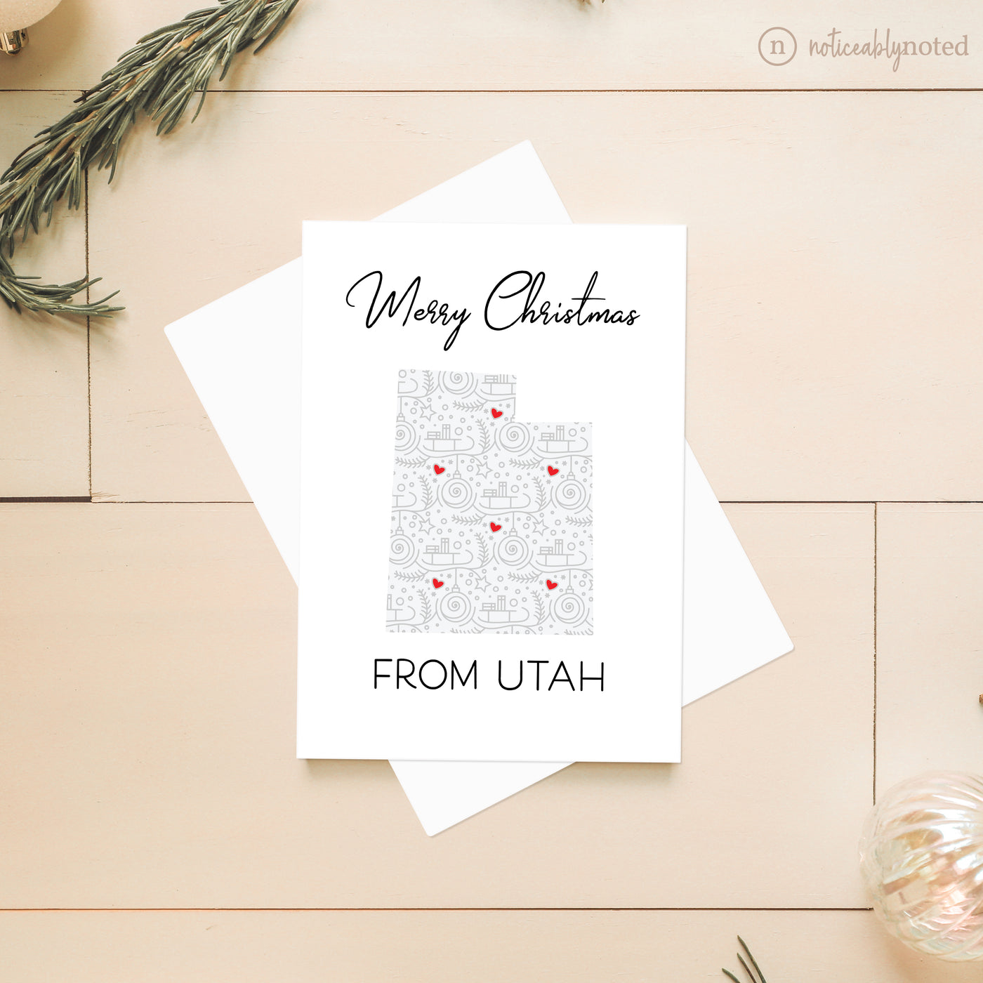 Utah Christmas Card - Merry Christmas | Noticeably Noted