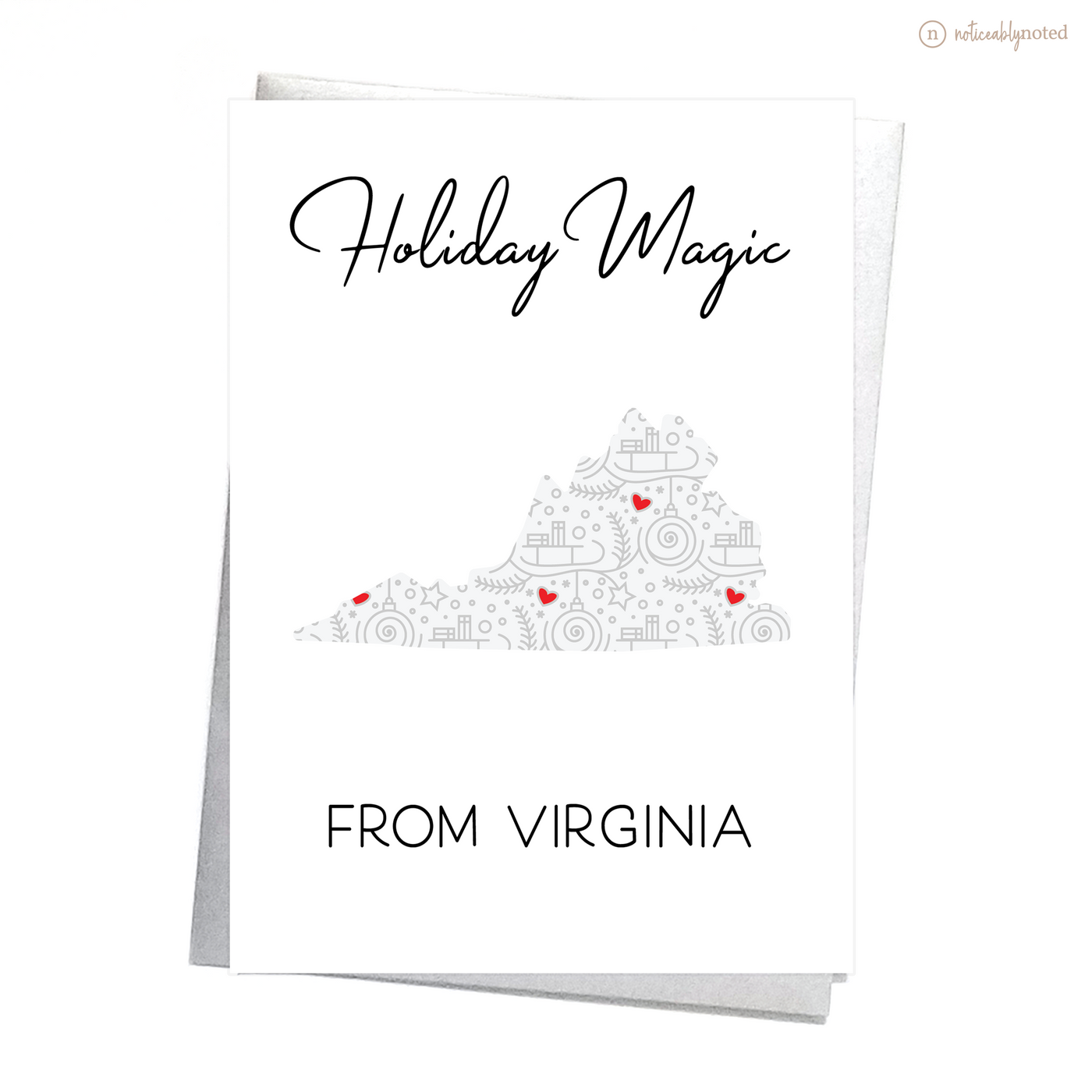 Virginia Christmas Card - Holiday Magic | Noticeably Noted