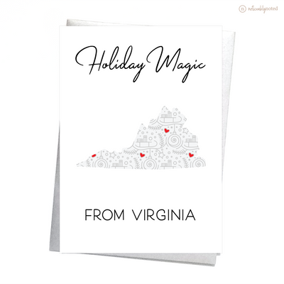 Virginia Christmas Card - Holiday Magic | Noticeably Noted
